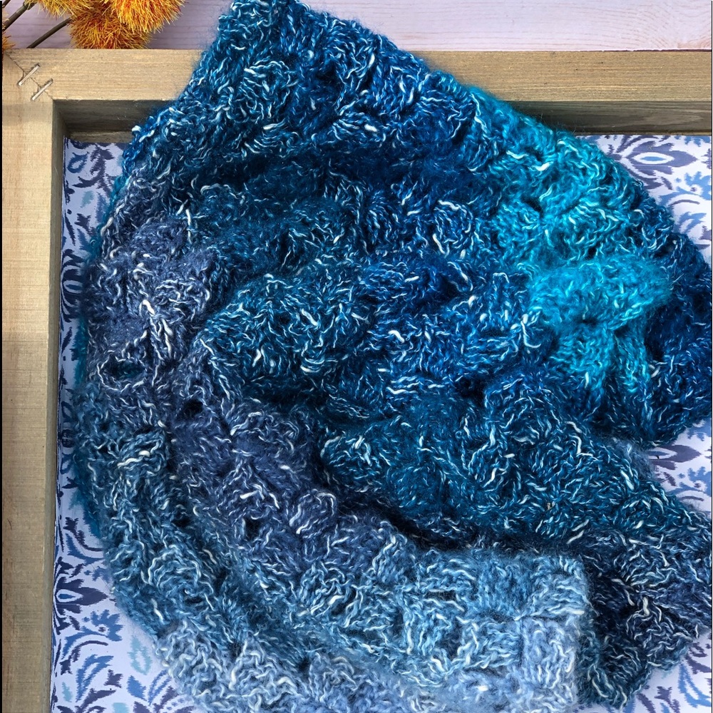 Ombre light weight infinity scarf neck warmer